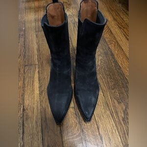 Paris Texas Black Ankle Boots suede 7.5